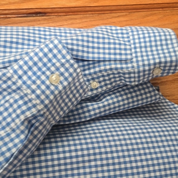 Vineyard Vines Classic Fit Tucker Shirt Blue White Casual Button Down XL - Picture 4 of 7